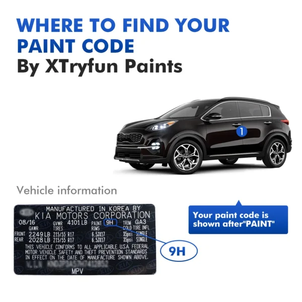 Kia Touch Up Paint Kit – Easy OEM Color Match for Flawless Finish