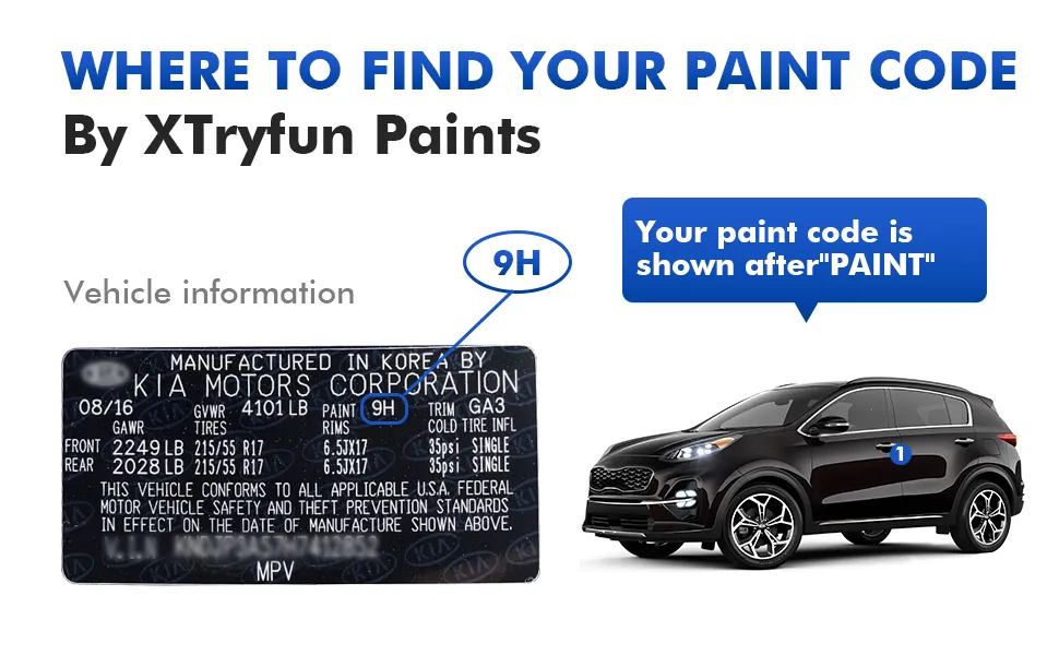 Kia Touch Up Paint Kit – Easy OEM Color Match for Flawless Finish