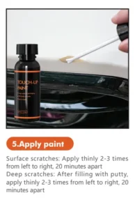 Professional touch up paint kit instructions for step-by-step Honda scratch repair
