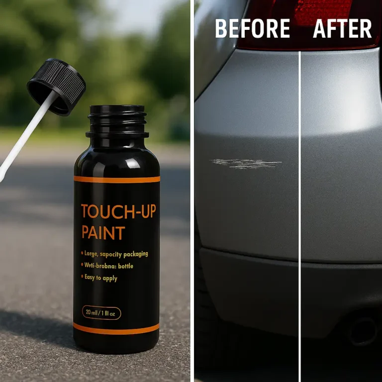 7 Ultimate Tips: How to Touch Up Paint Without It Showing 9 Touch up paint kit overview image showing multiple car scratch repairs, brush, and pen tools arranged neatly on a car surface.